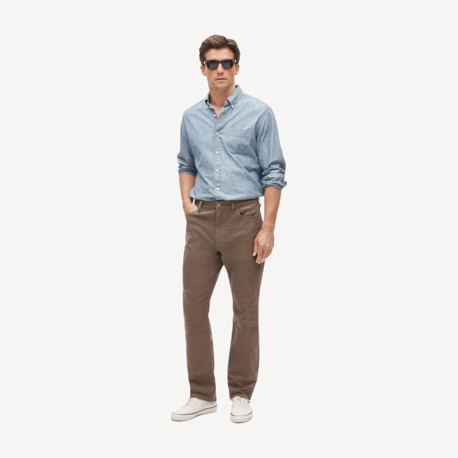 Athletic Straight-fit Bergen five-pocket pant