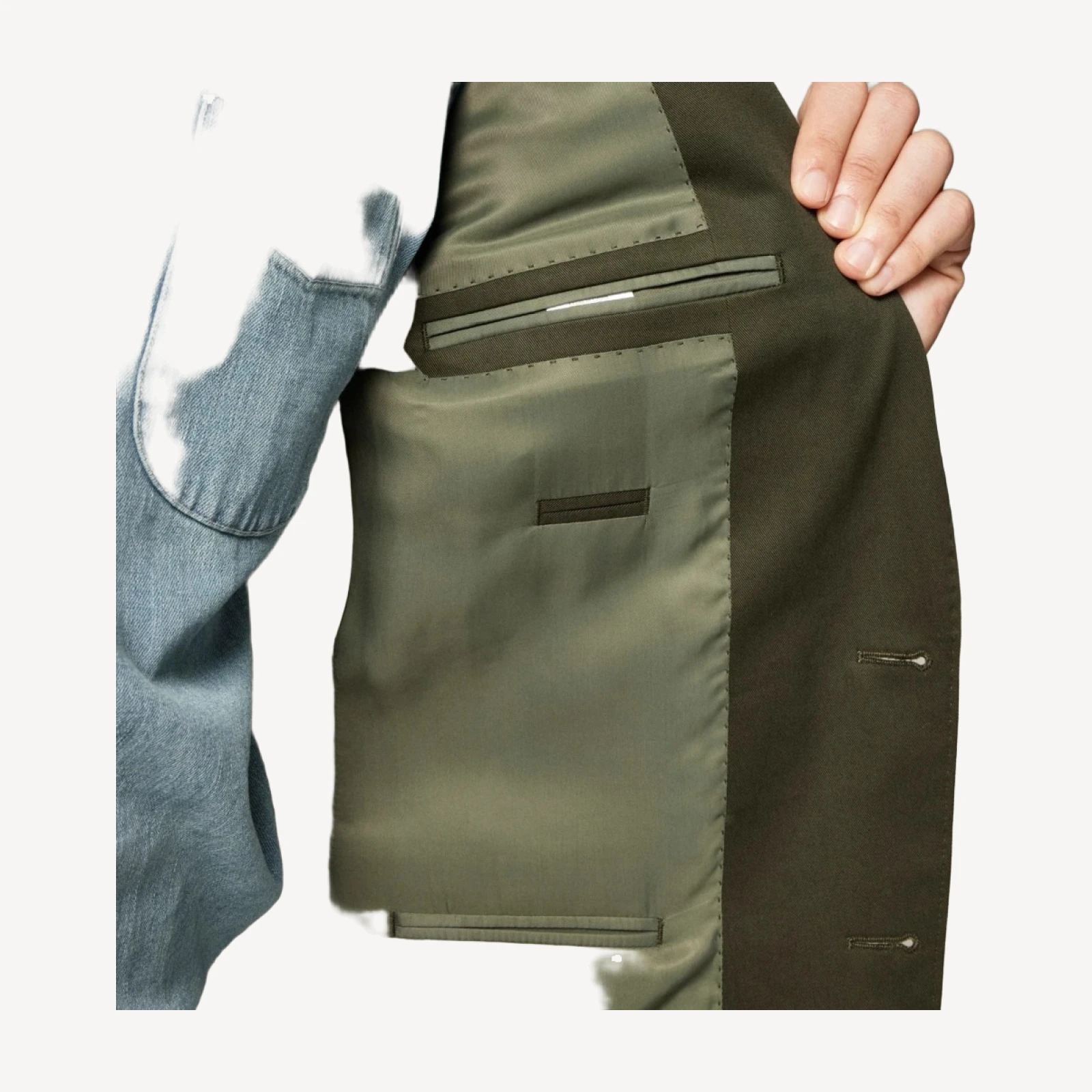 Ludlow Slim-fit suit jacket in Japanese cotton chino