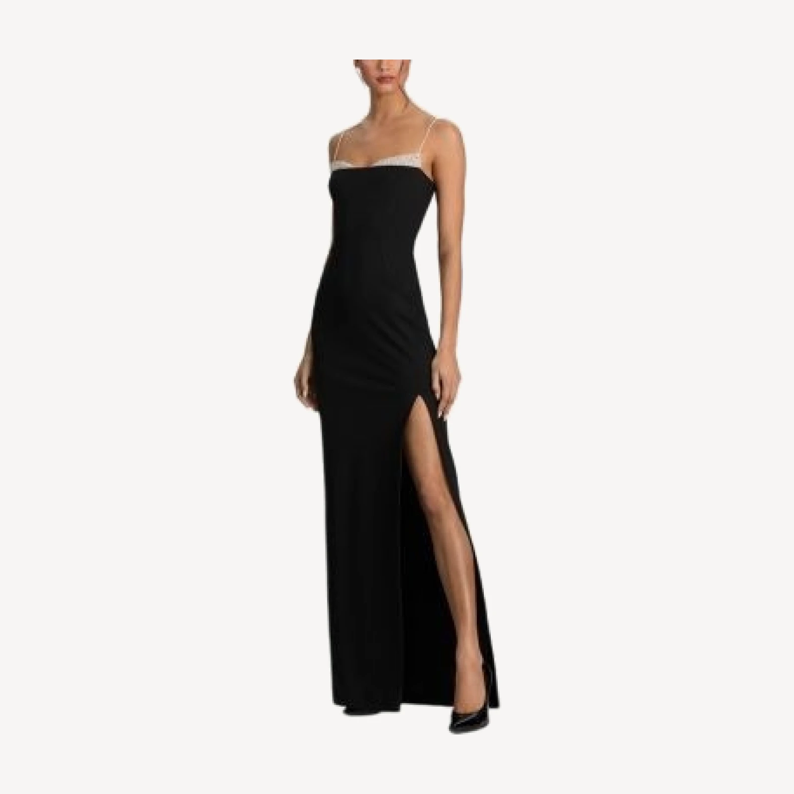 Alice and Olivia Hallie Embellished Peekaboo Maxi Dress
