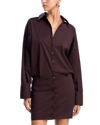 Staud Cynthia Mini Shirtdress