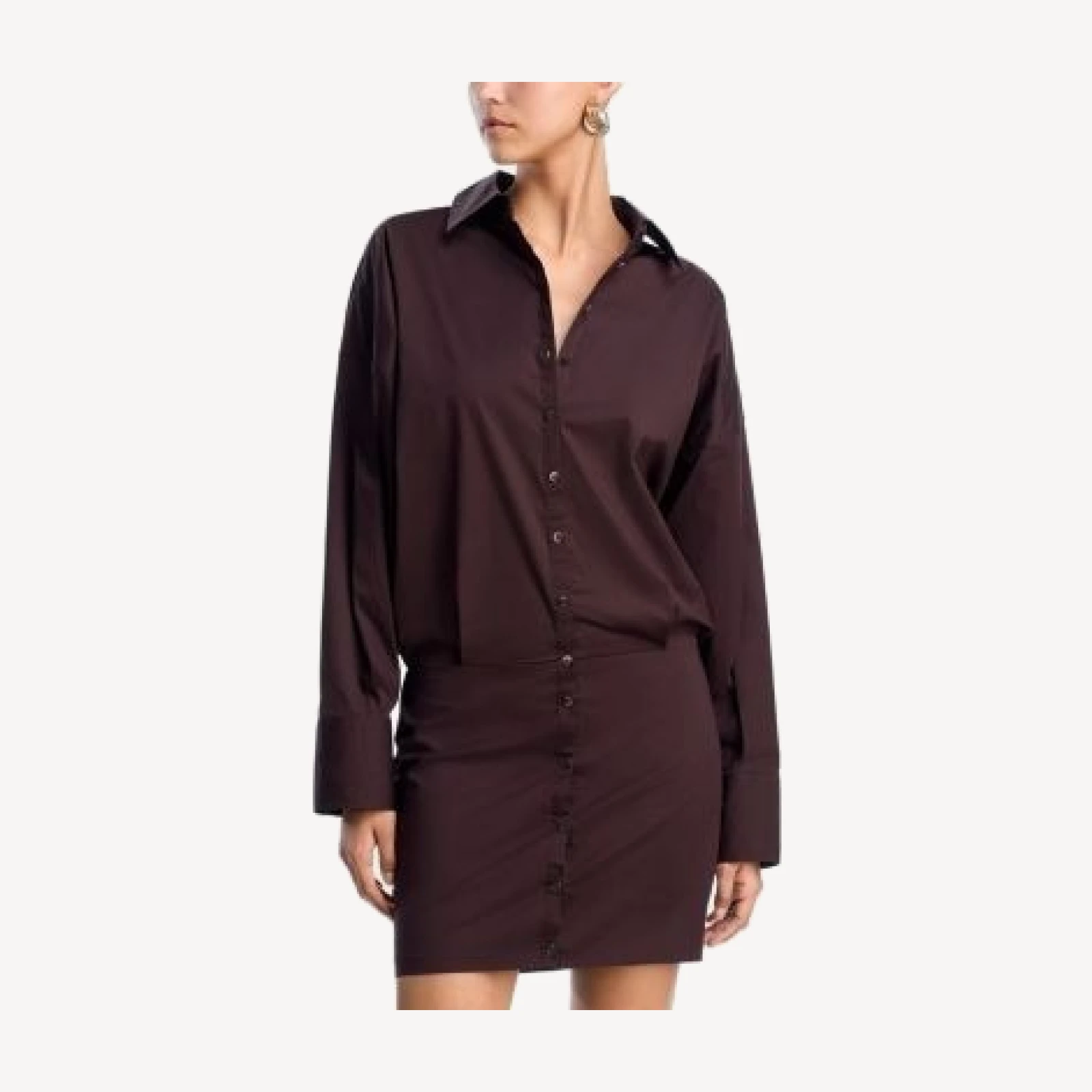 Staud Cynthia Mini Shirtdress
