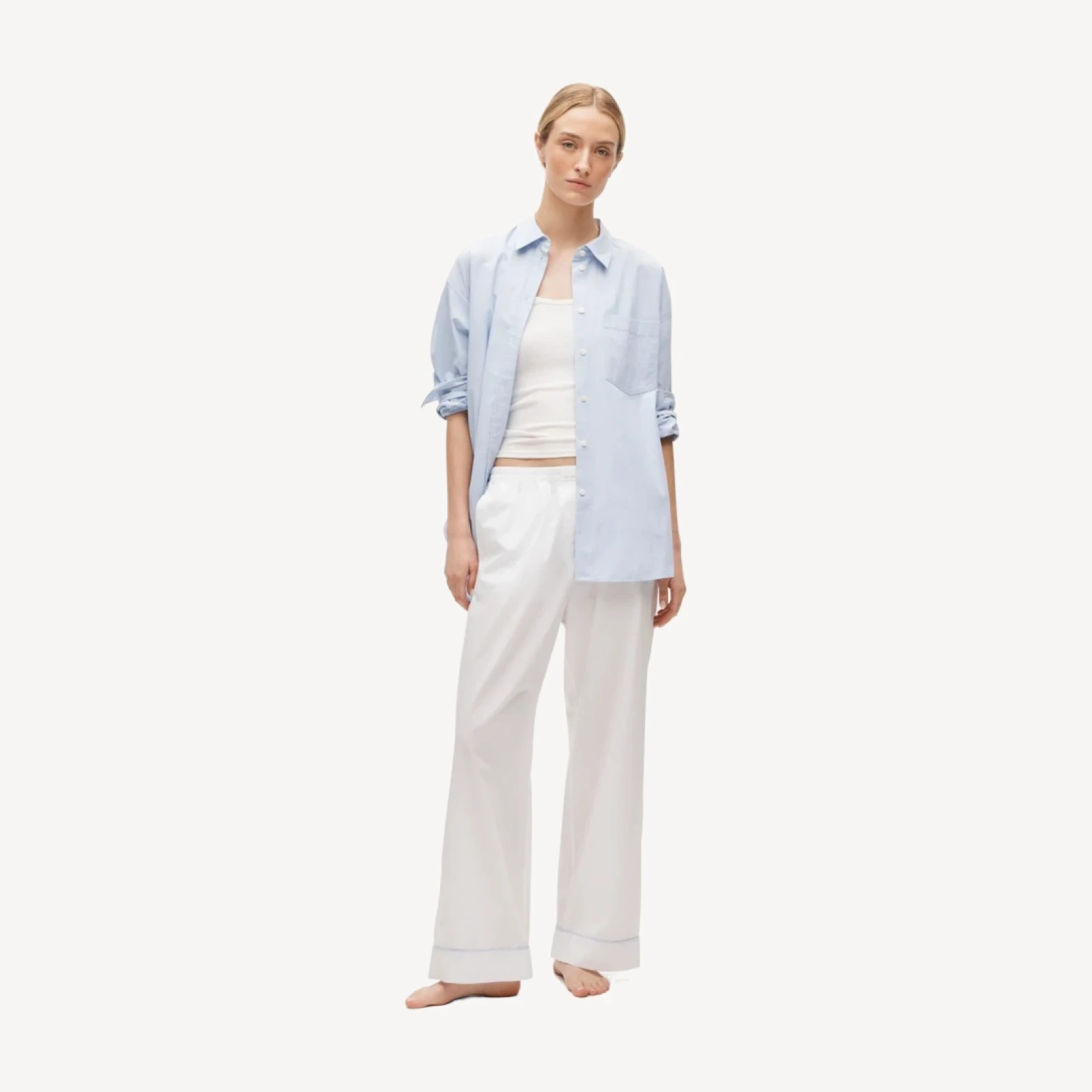 Classic pajama pant in end-on-end cotton