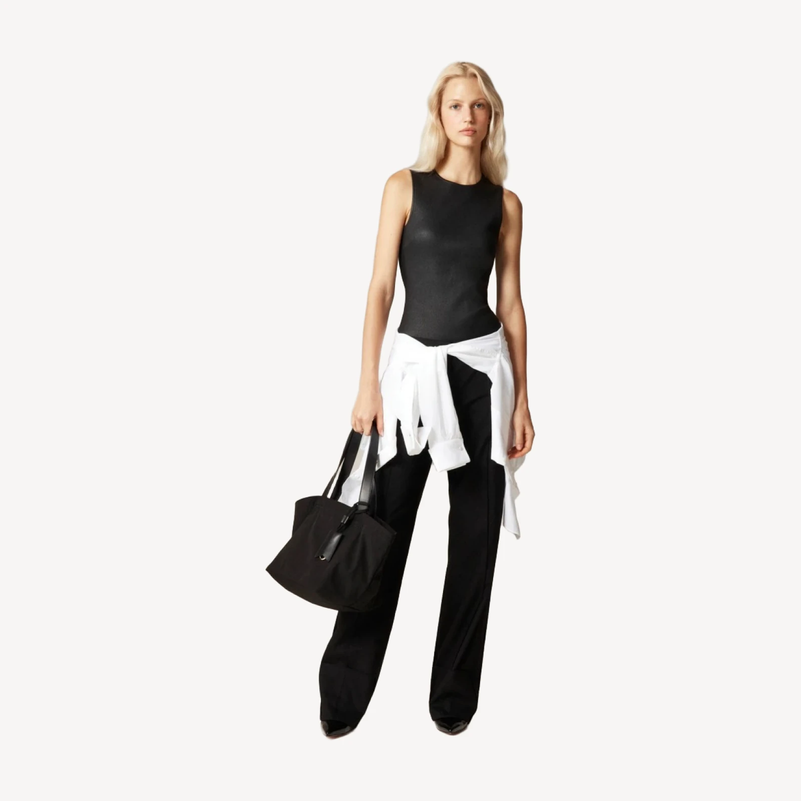 Alex Eagle X J.Crew leather-blend bodysuit