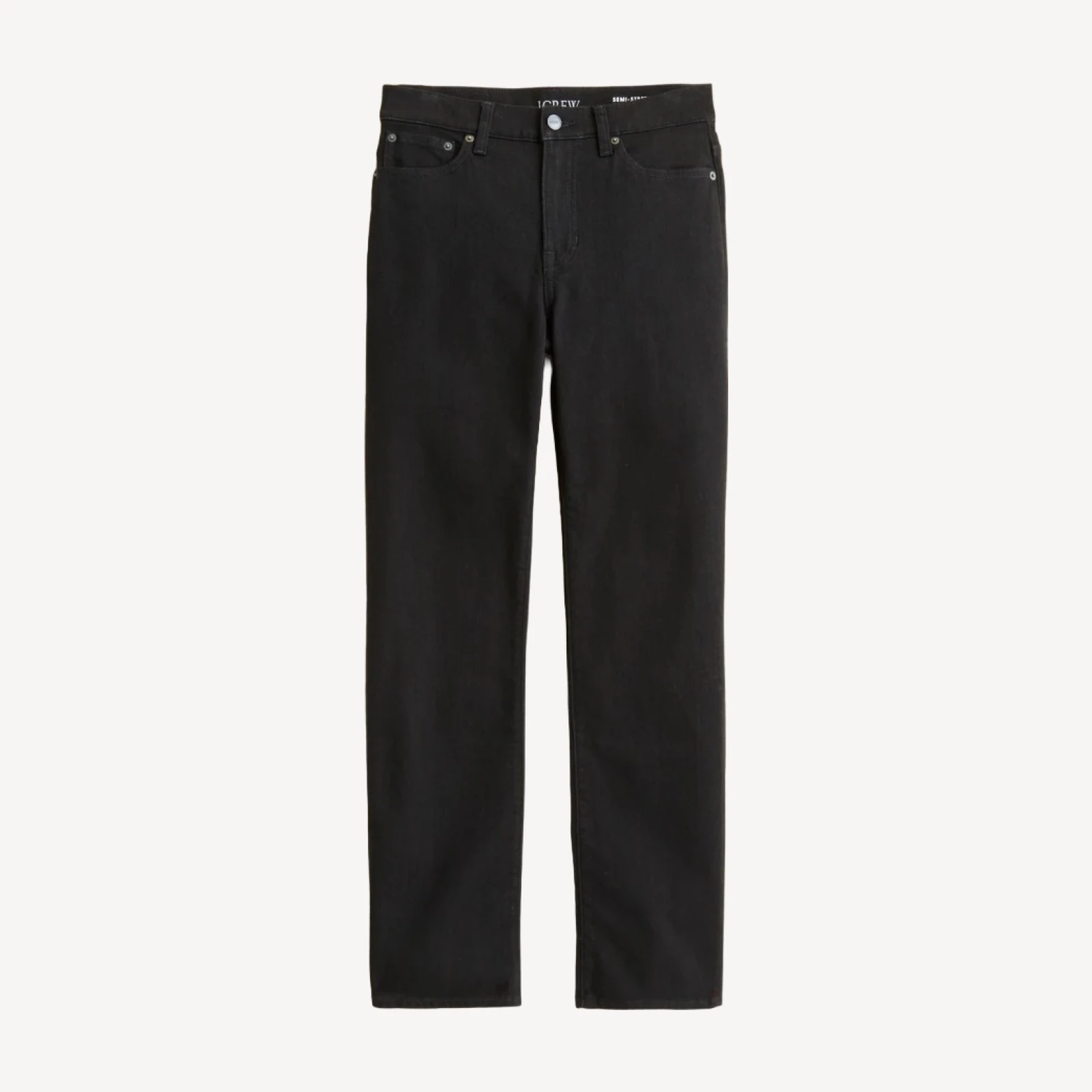 Petite nipped straight jean in stretch