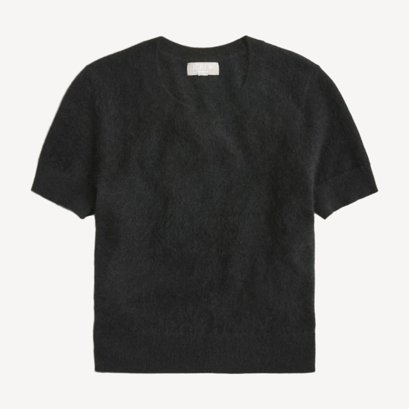 Brushed cashmere relaxed T-shirt