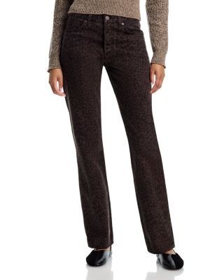 Staud Teddy High Rise Straight Jeans in Night Prowl