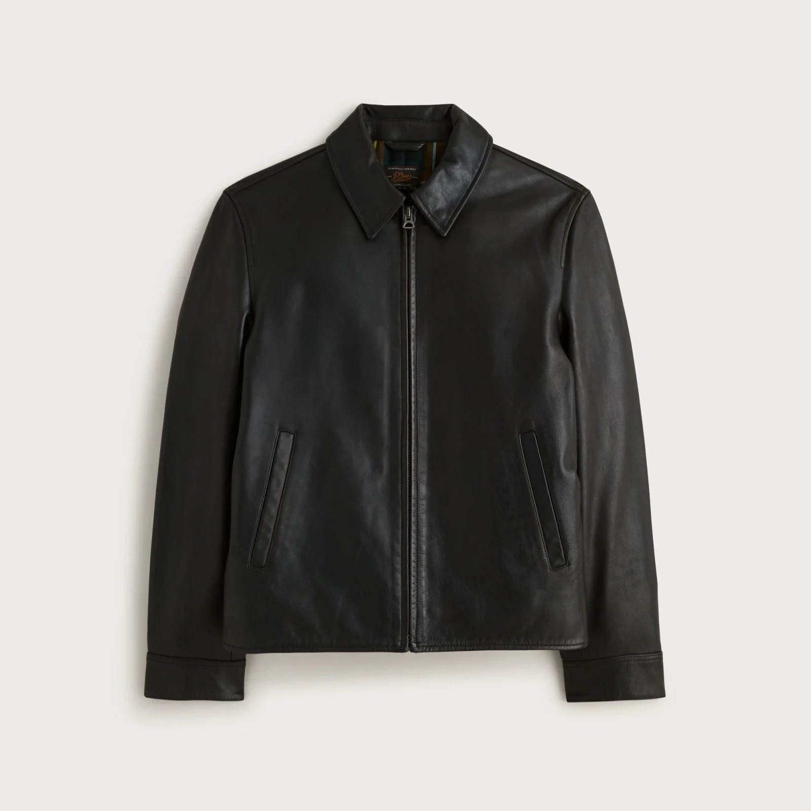 Moto jacket in Italian broken-in leather