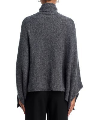 Aqua Cropped Poncho w/ Scarf - Exclusive