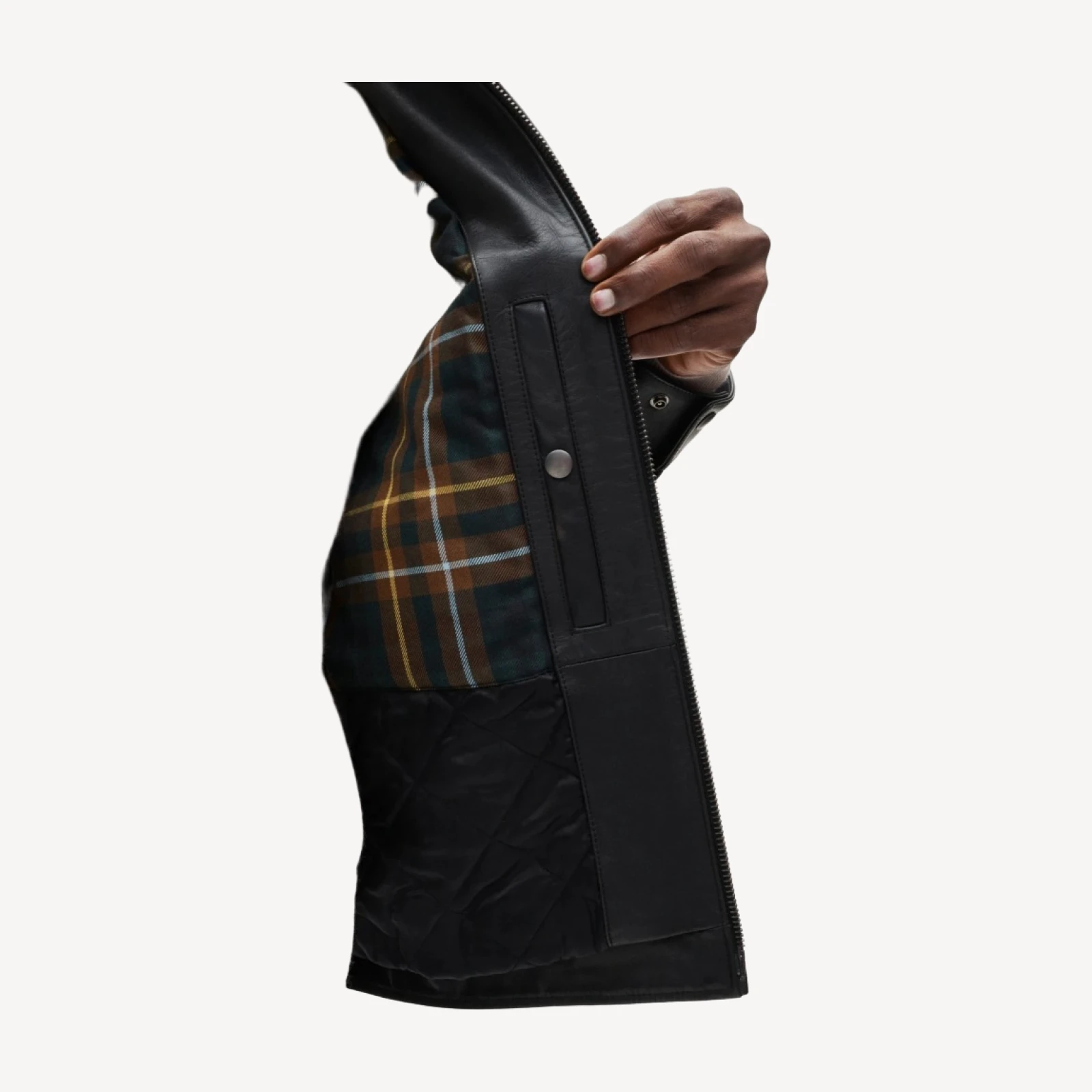 Moto jacket in Italian broken-in leather