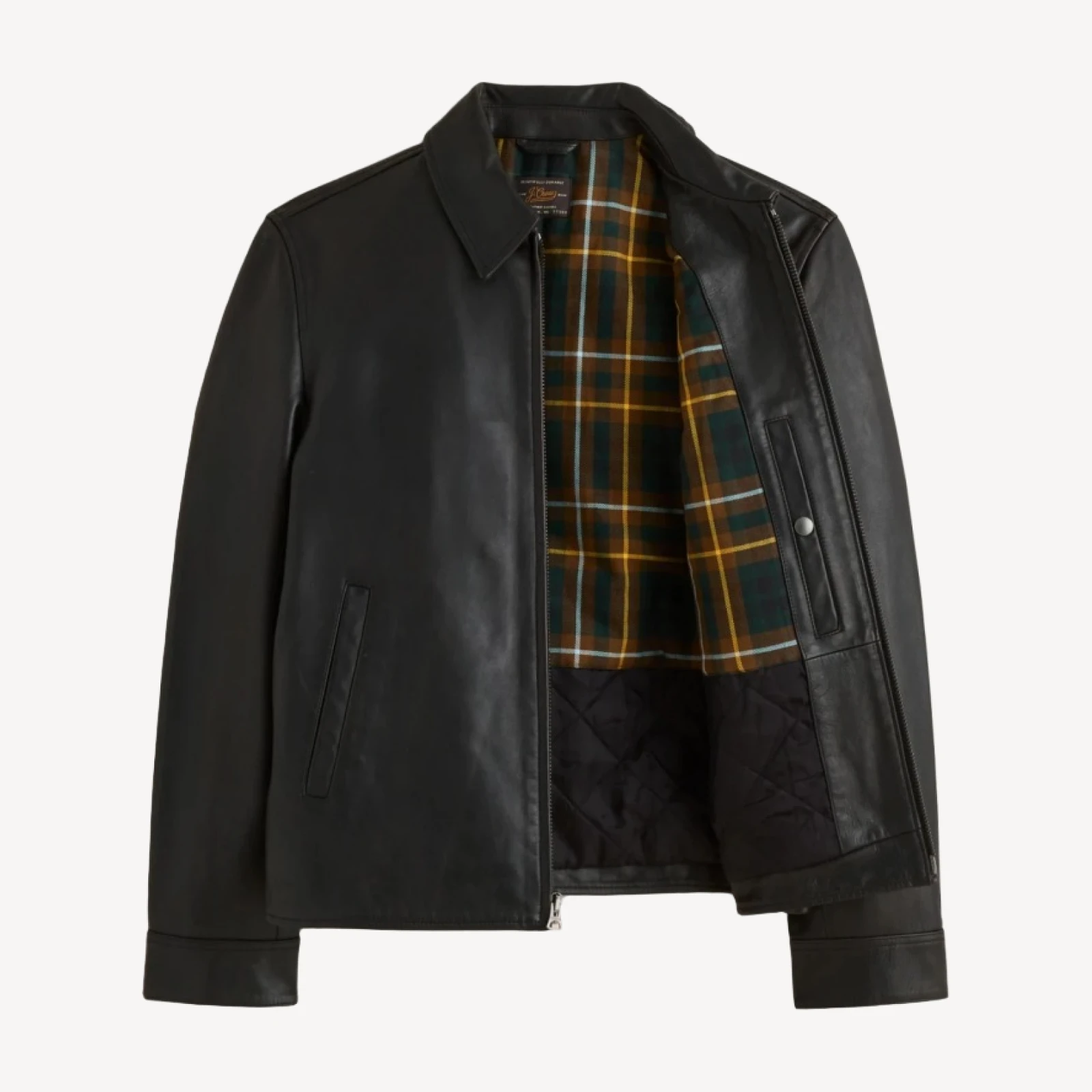 Moto jacket in Italian broken-in leather