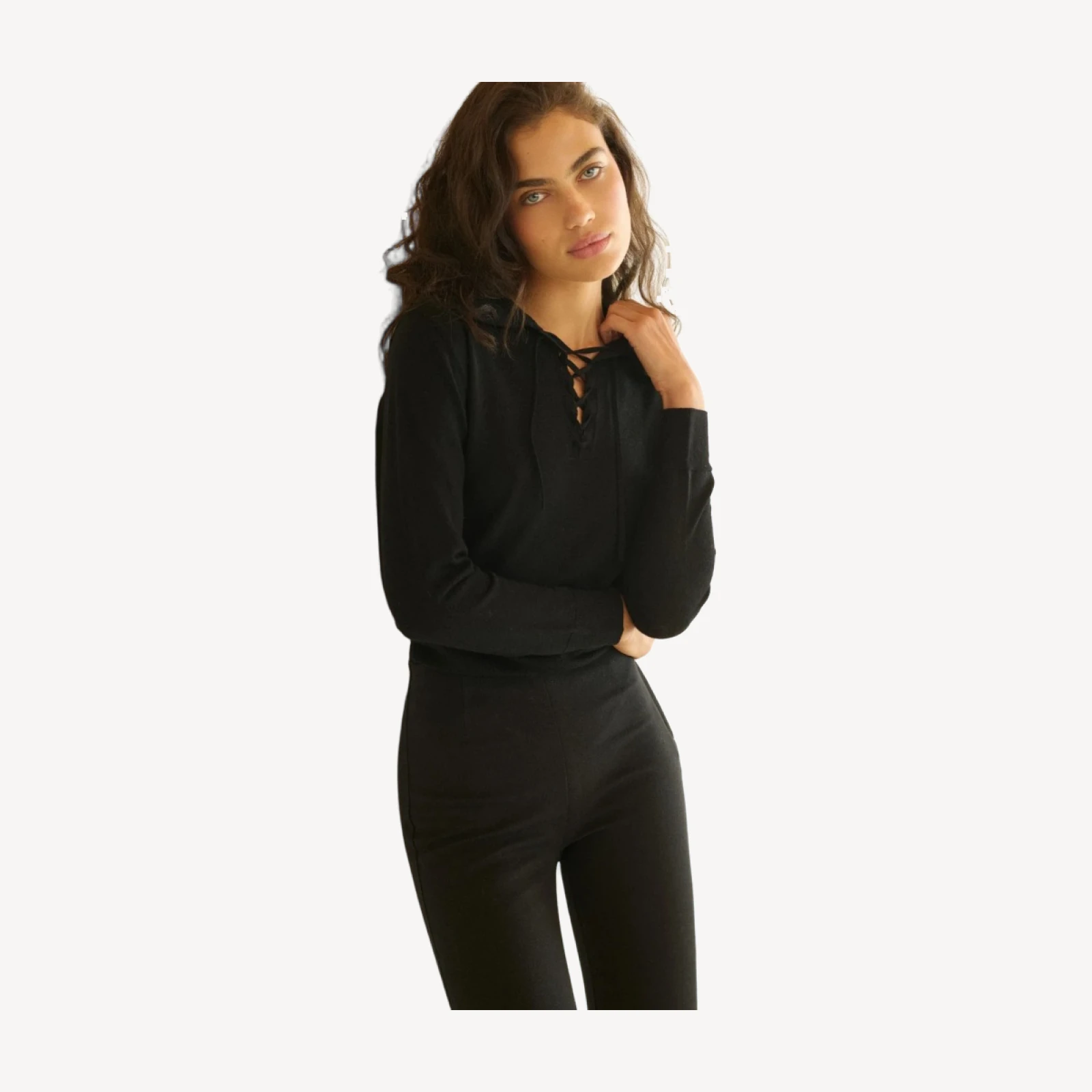 LULA CAPRI PANT -- BLACK