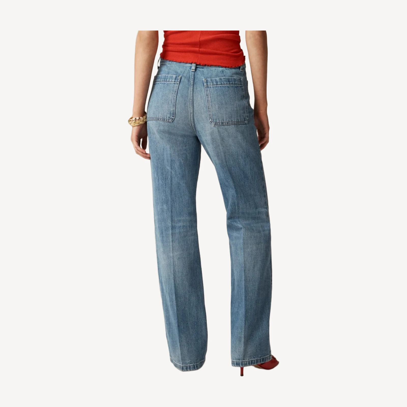 Rouje X J.Crew Marin high-rise flare jean