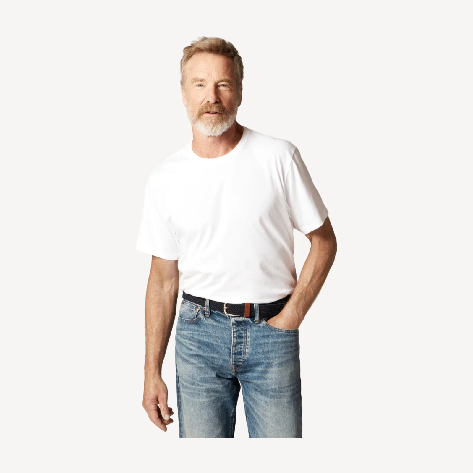 Wallace & Barnes heritage-weight cotton T-shirt
