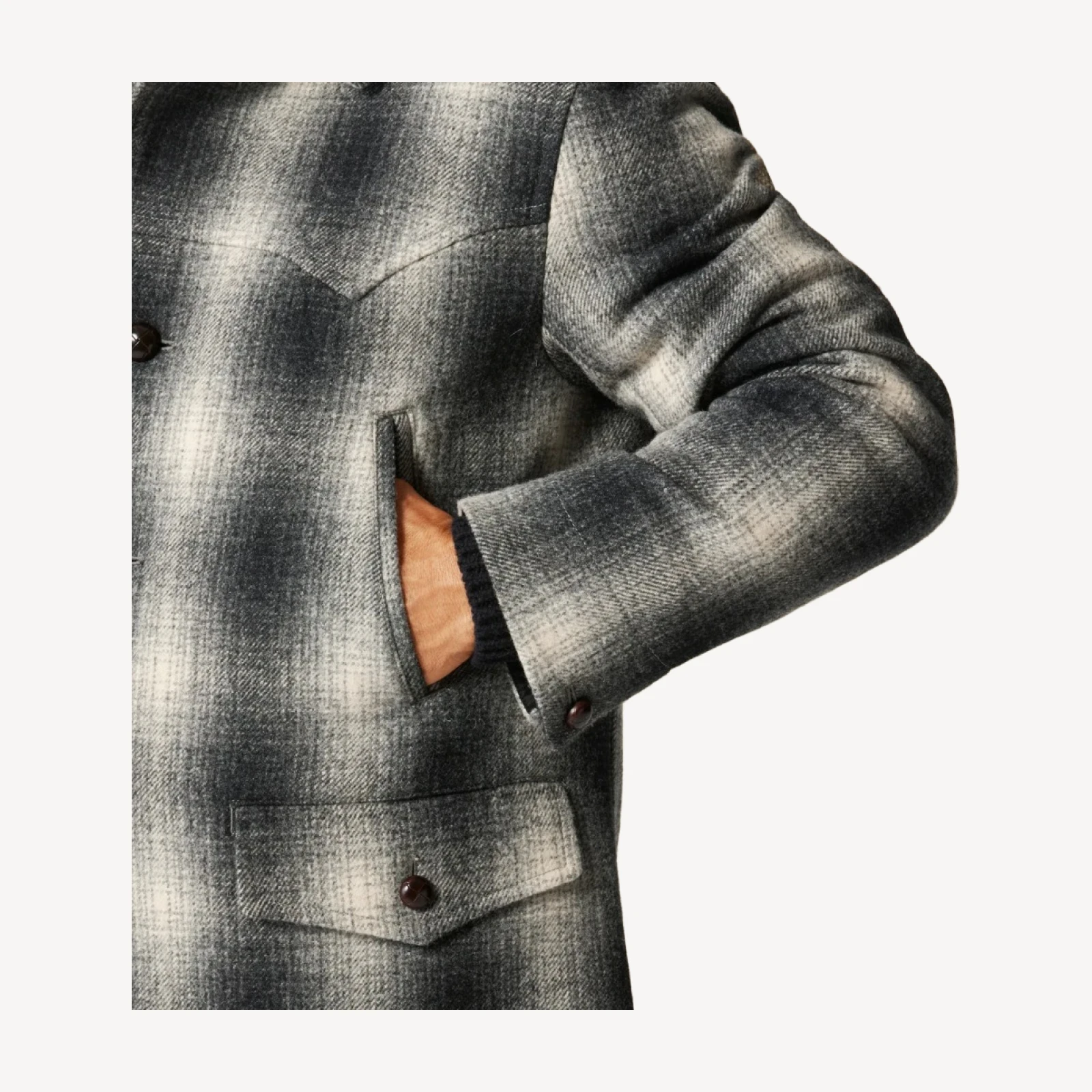 Wallace & Barnes wool-blend western peacoat