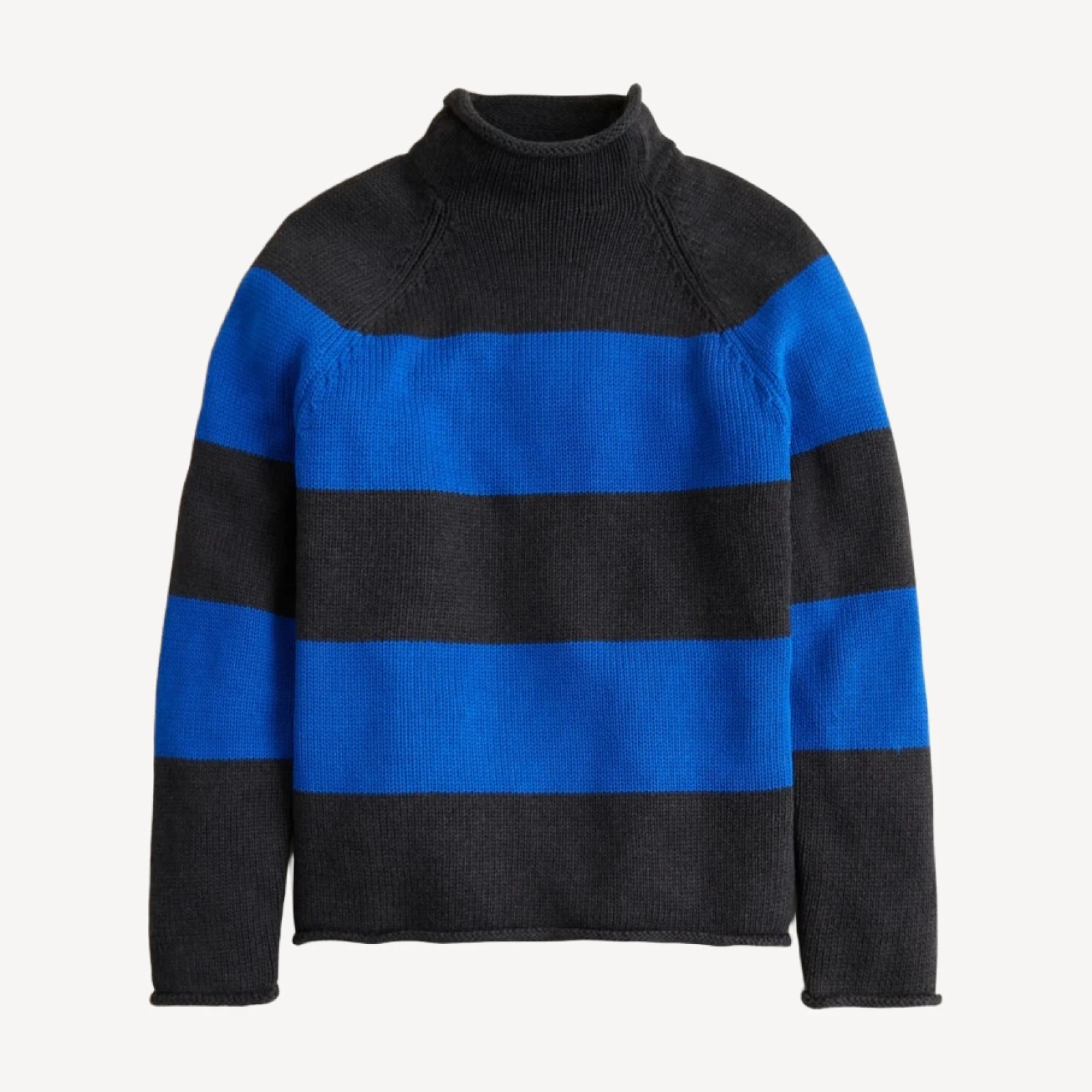 1988 Rollneck™ sweater in cotton hoop stripe