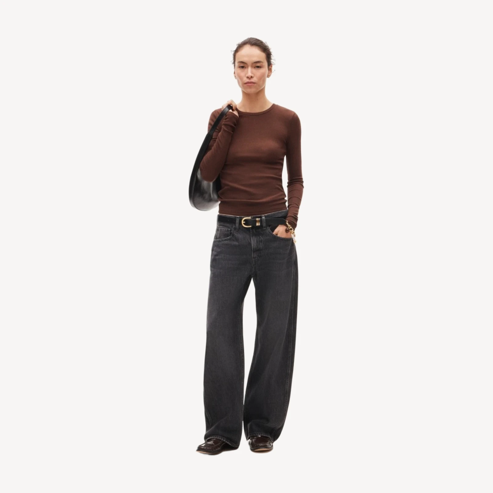 Perfect rib long-sleeve T-shirt
