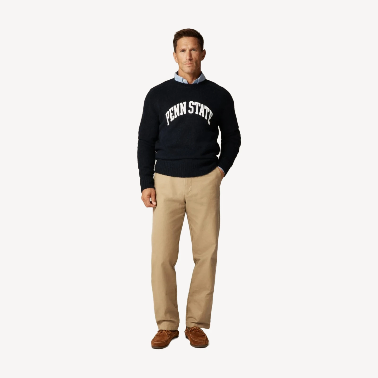 '47 x J.Crew brushed wool Penn State sweater