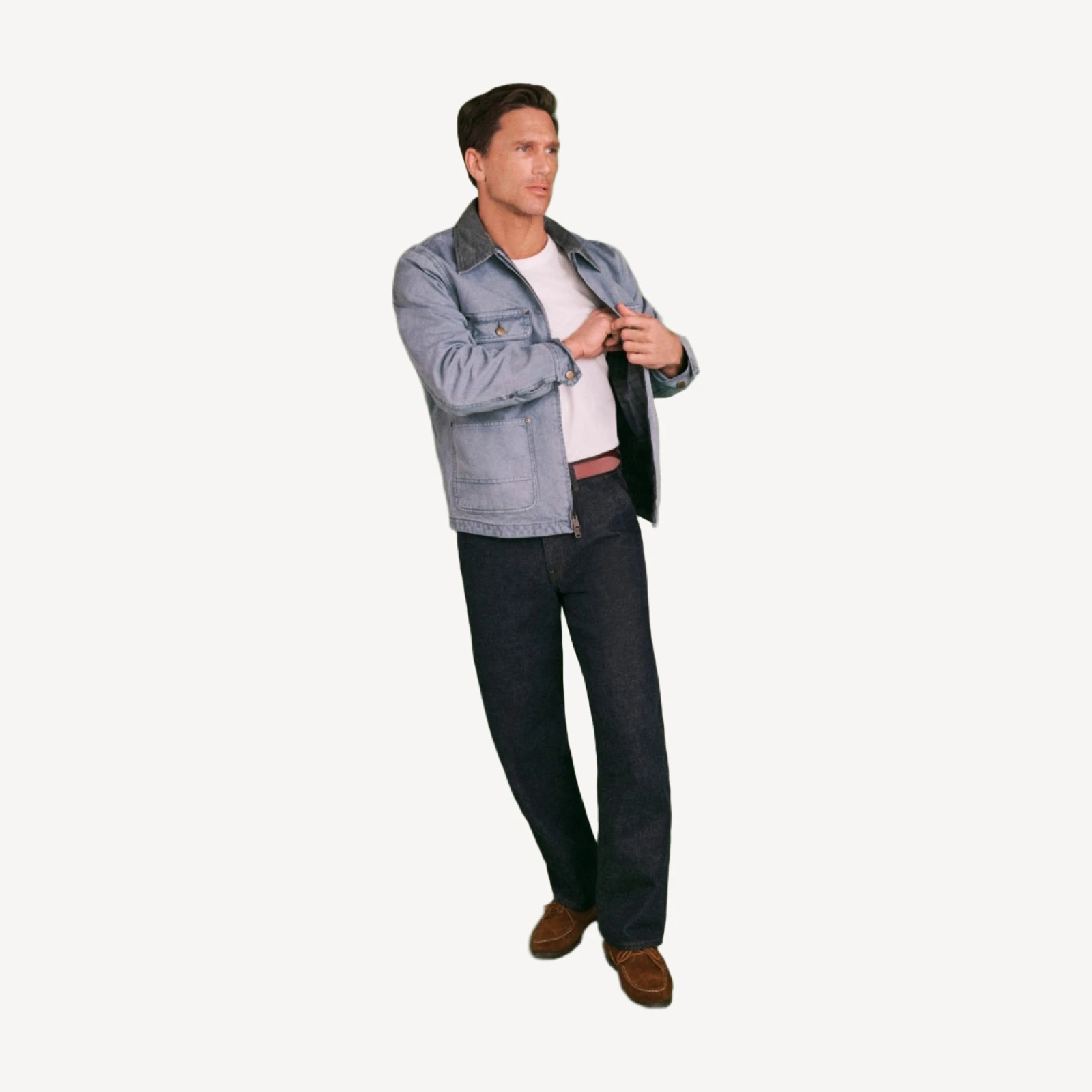 Wallace & Barnes straight-fit jean in Japanese raw selvedge denim