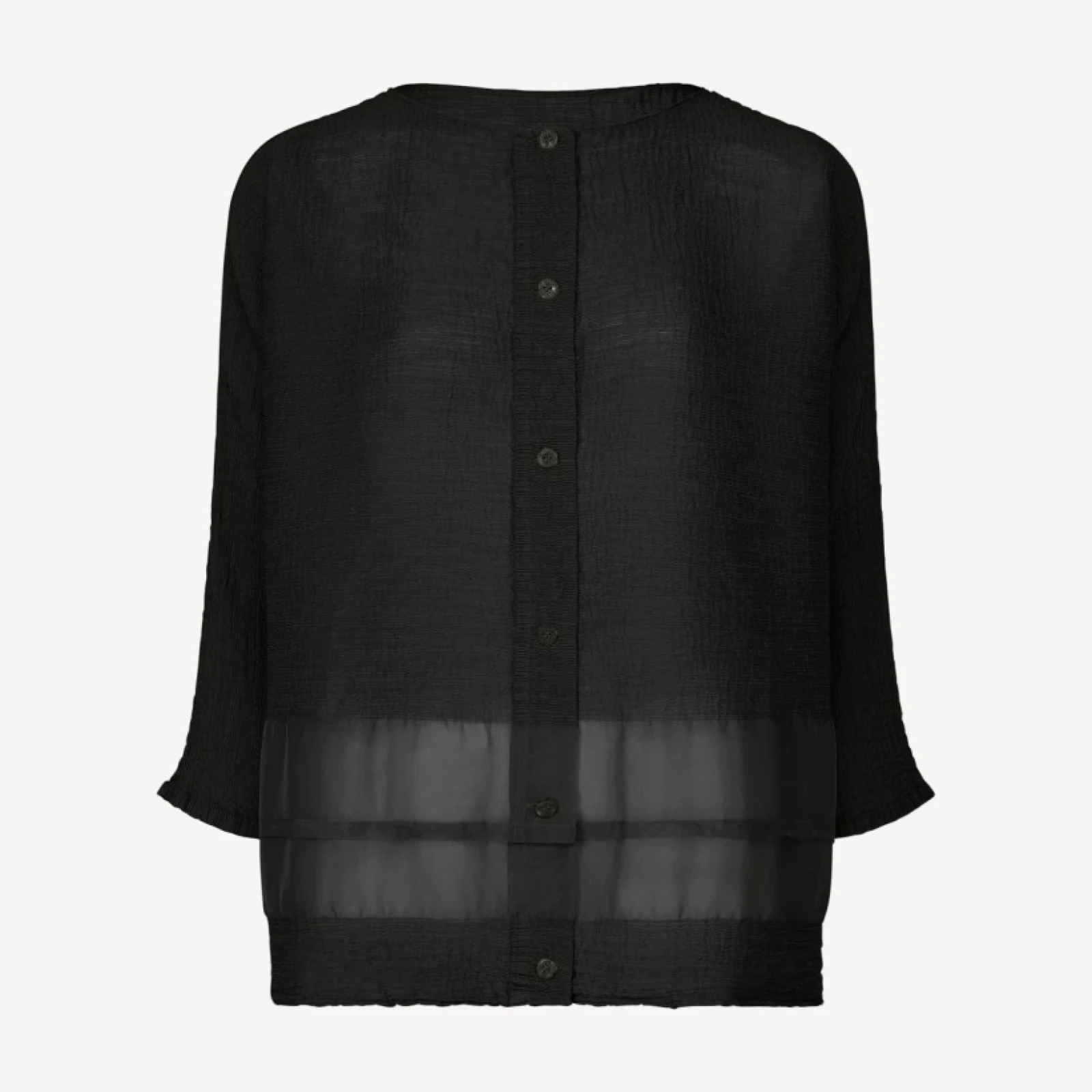 SHEER SEE-THROUGH CREPE