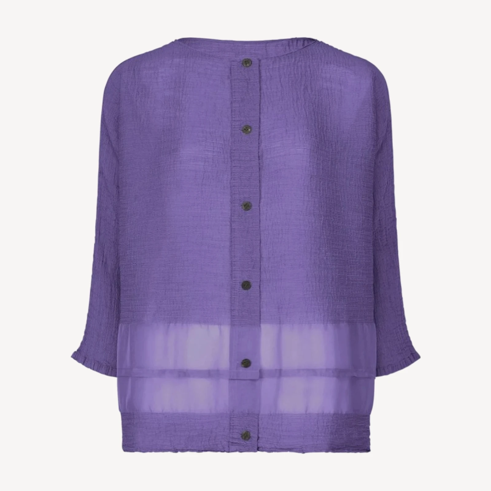 SHEER SEE-THROUGH CREPE