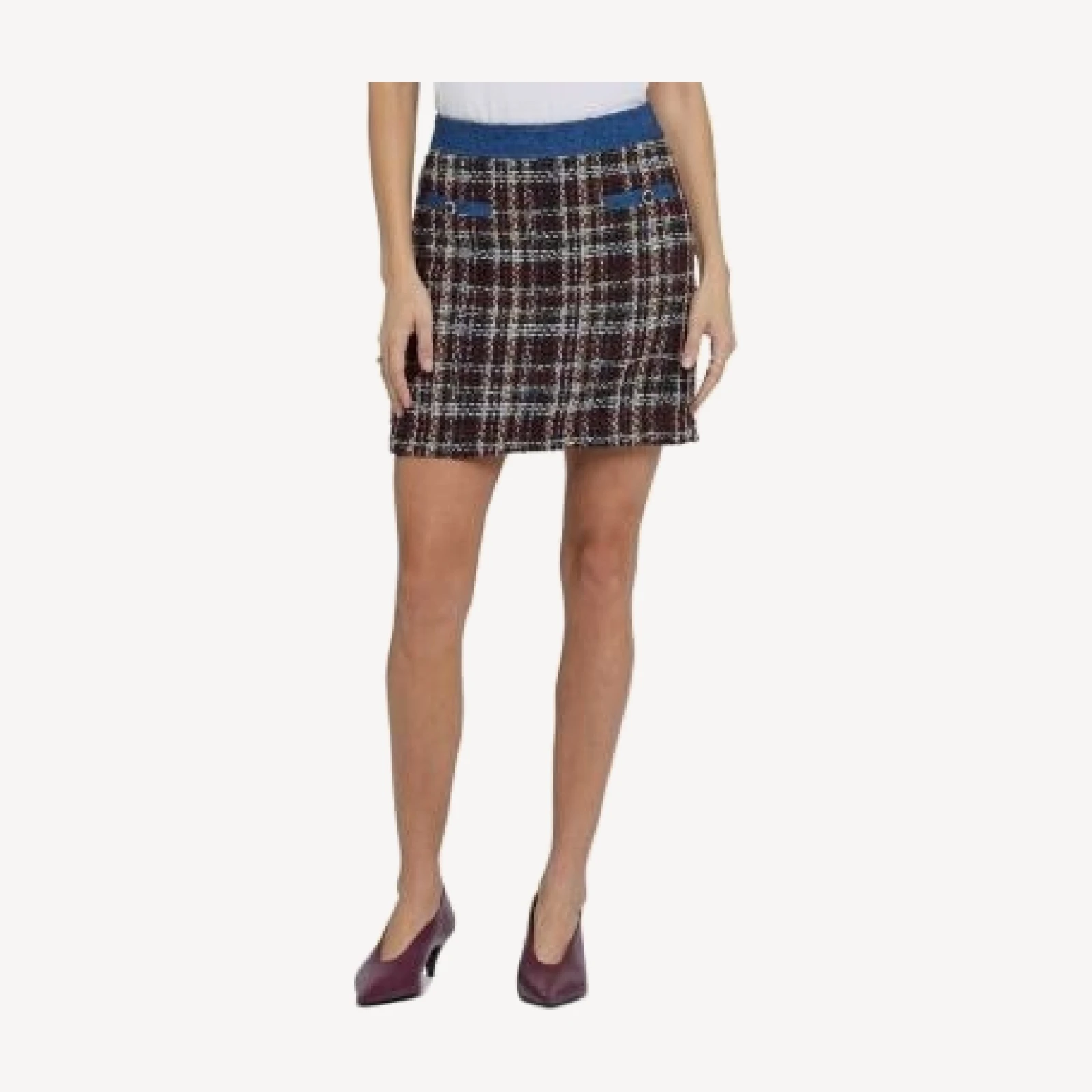 Nydj Metallic Tweed Mini Skirt