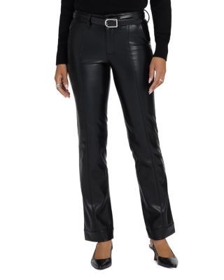 Nydj Marilyn Faux Leather Straight Leg Pants