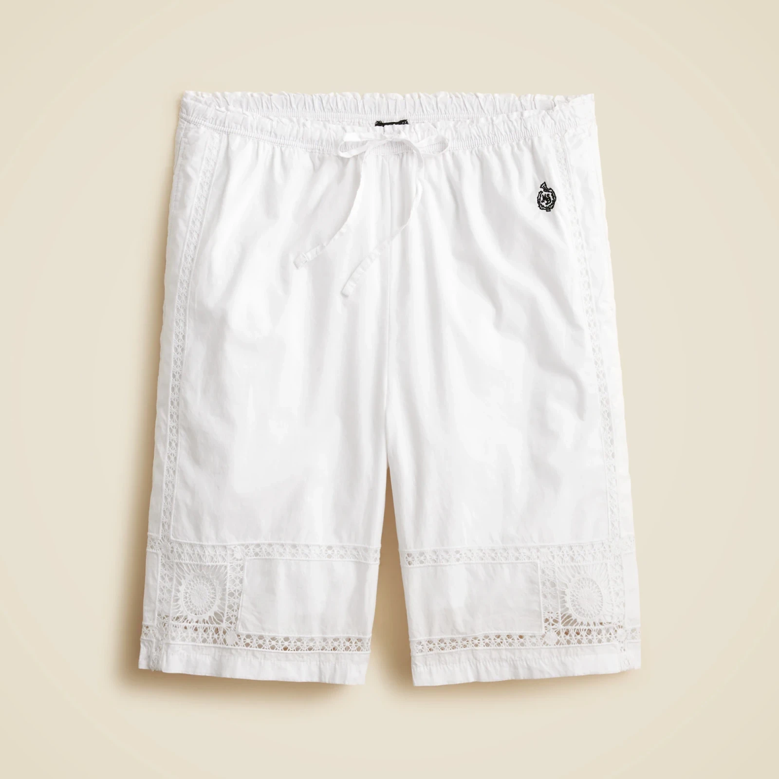 Masseria San Domenico X J.Crew Soleil eyelet-trim short