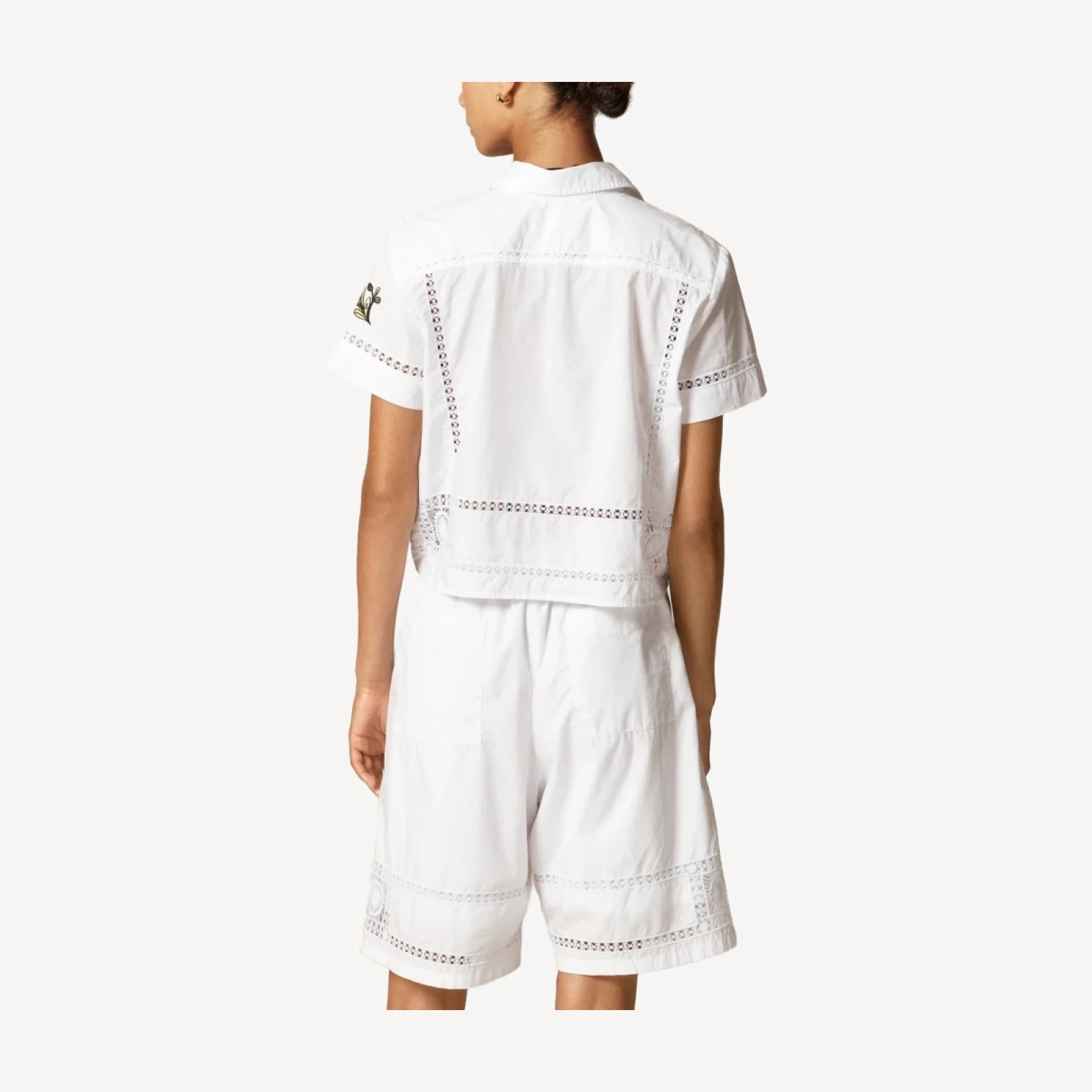 Masseria San Domenico X J.Crew Soleil eyelet-trim short