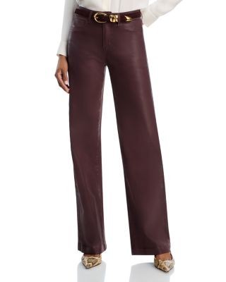 L'Agence Scottie High Rise Wide Leg Jeans in Chocolate