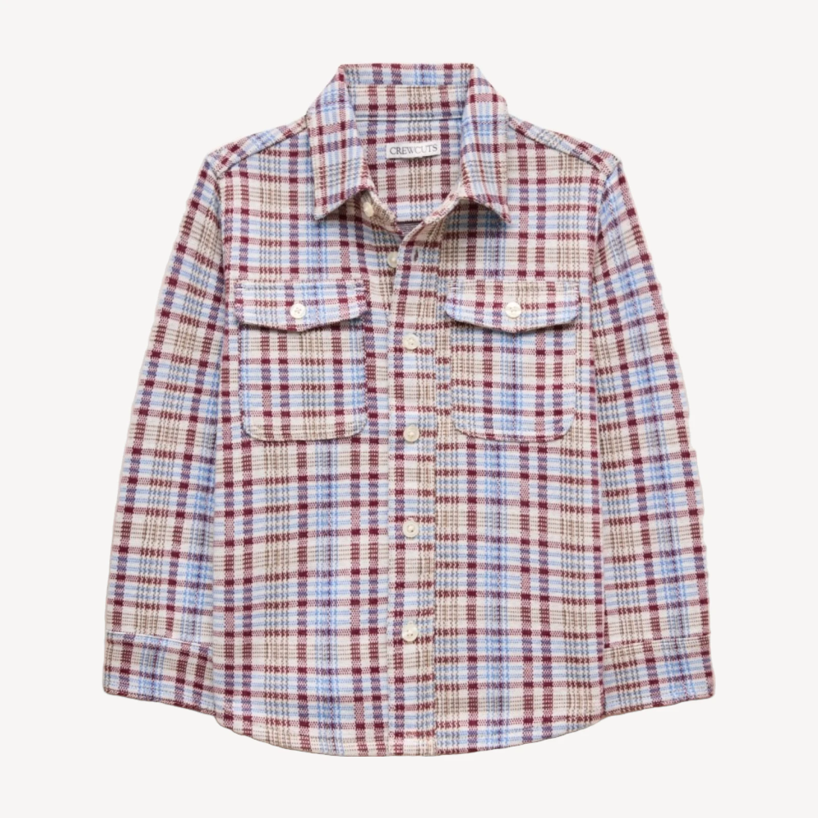 Kids' lightweight Seaboard soft-knit shirt in plaid