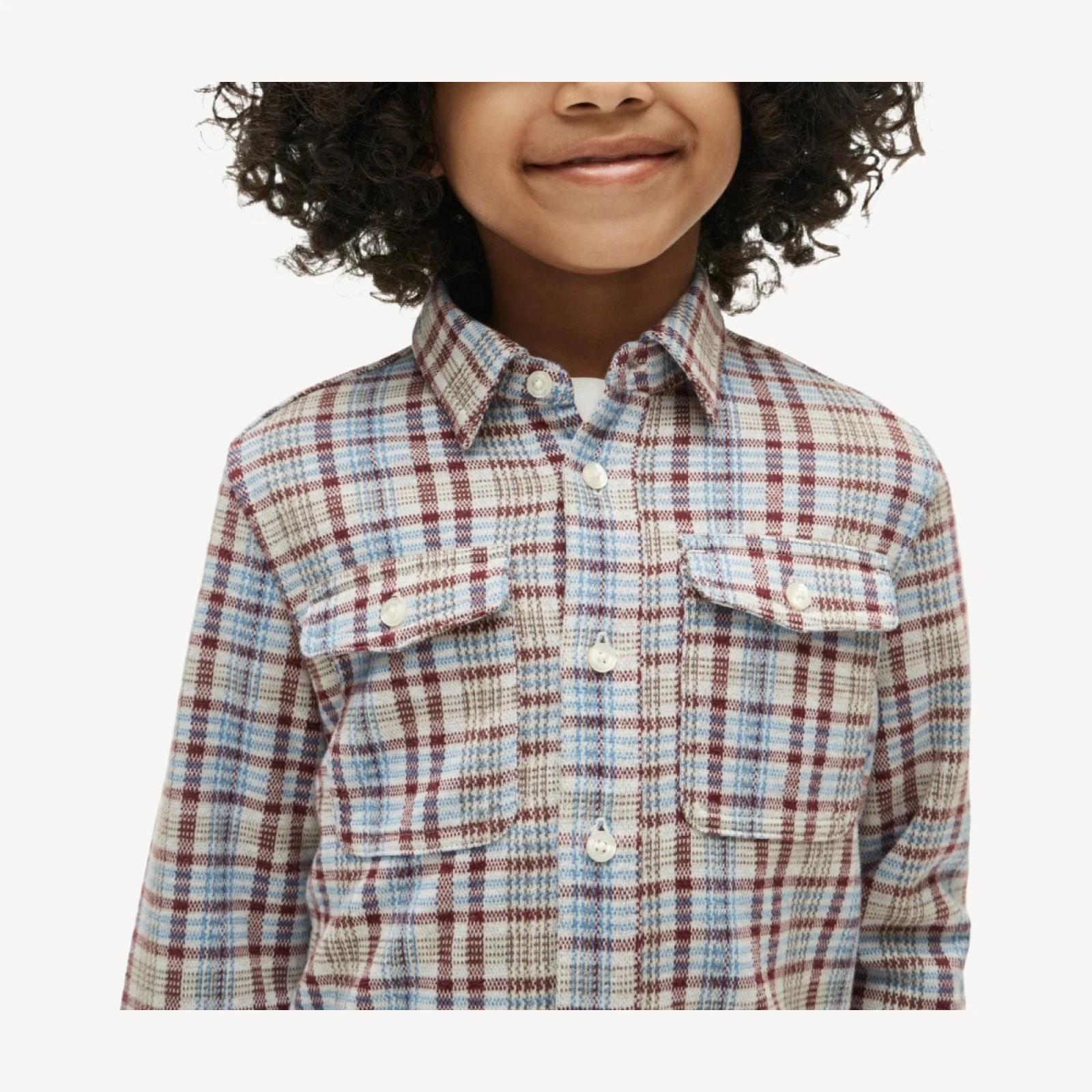 Kids' lightweight Seaboard soft-knit shirt in plaid