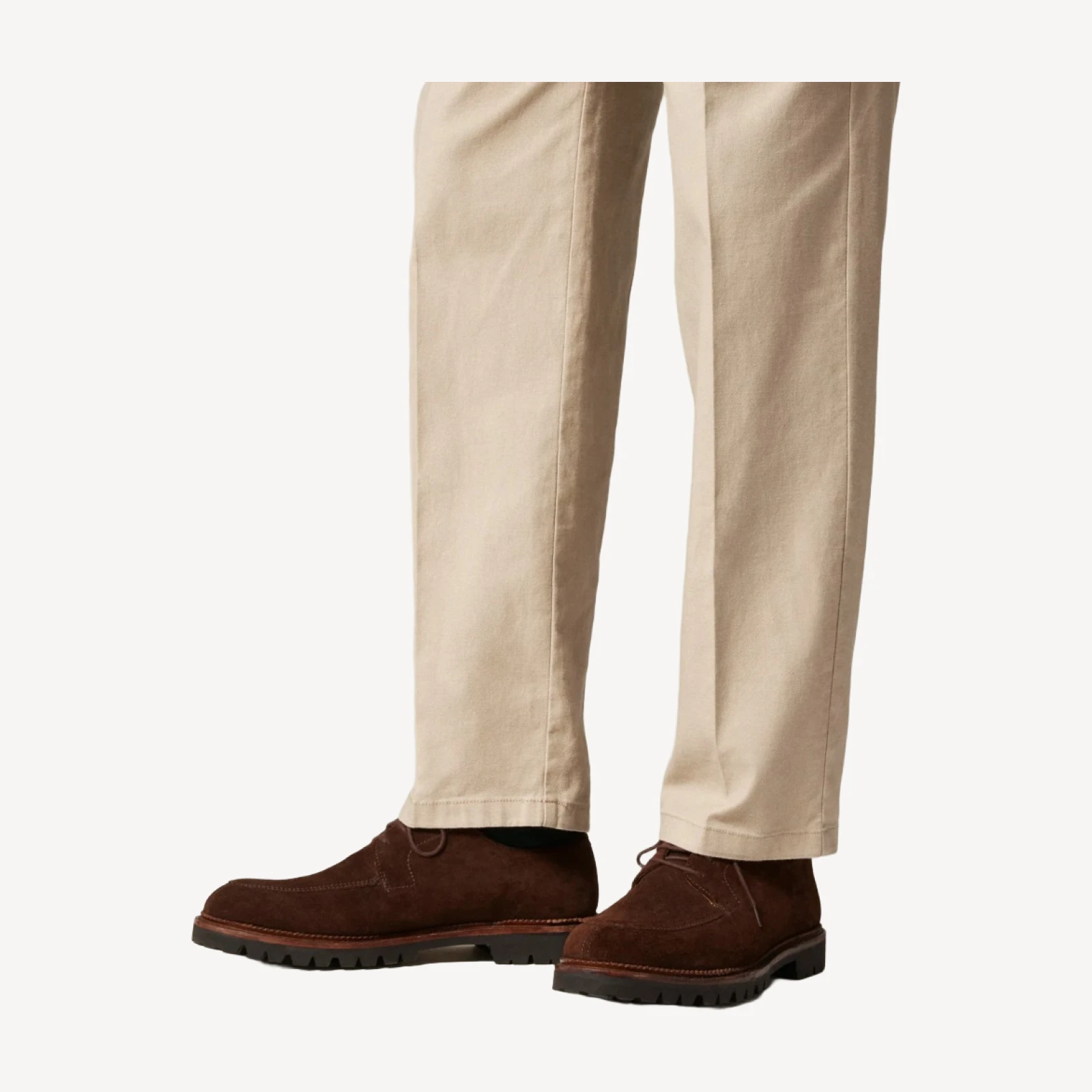 Ludlow lug-sole derbys in suede