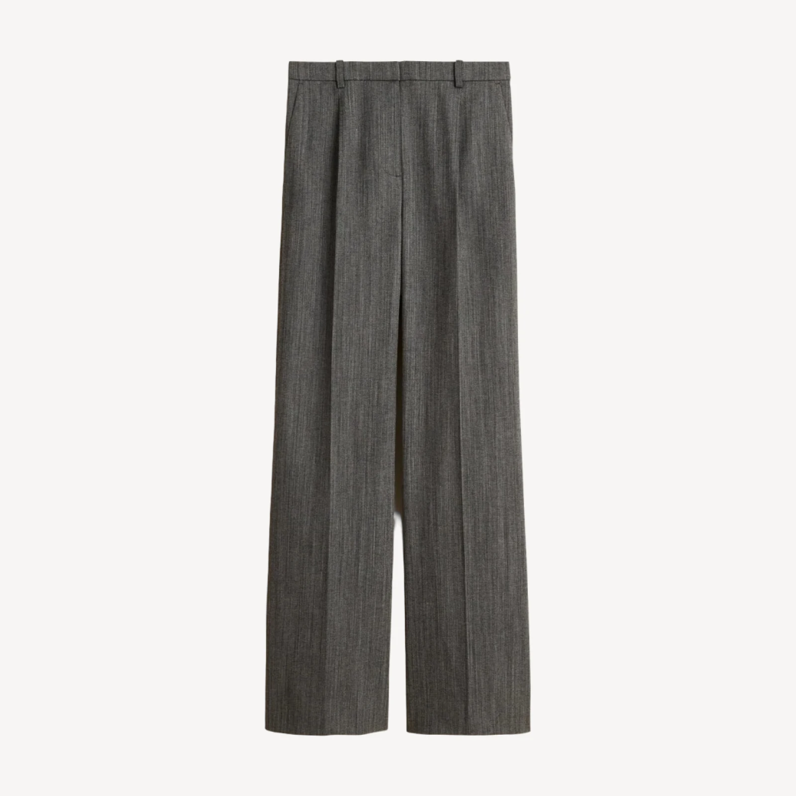 Essential wide-leg pant in Italian studio wool blend