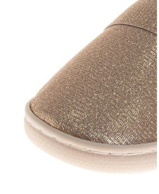 Badgley Mischka Women's Glitter Rhinestone Buckle Slippers