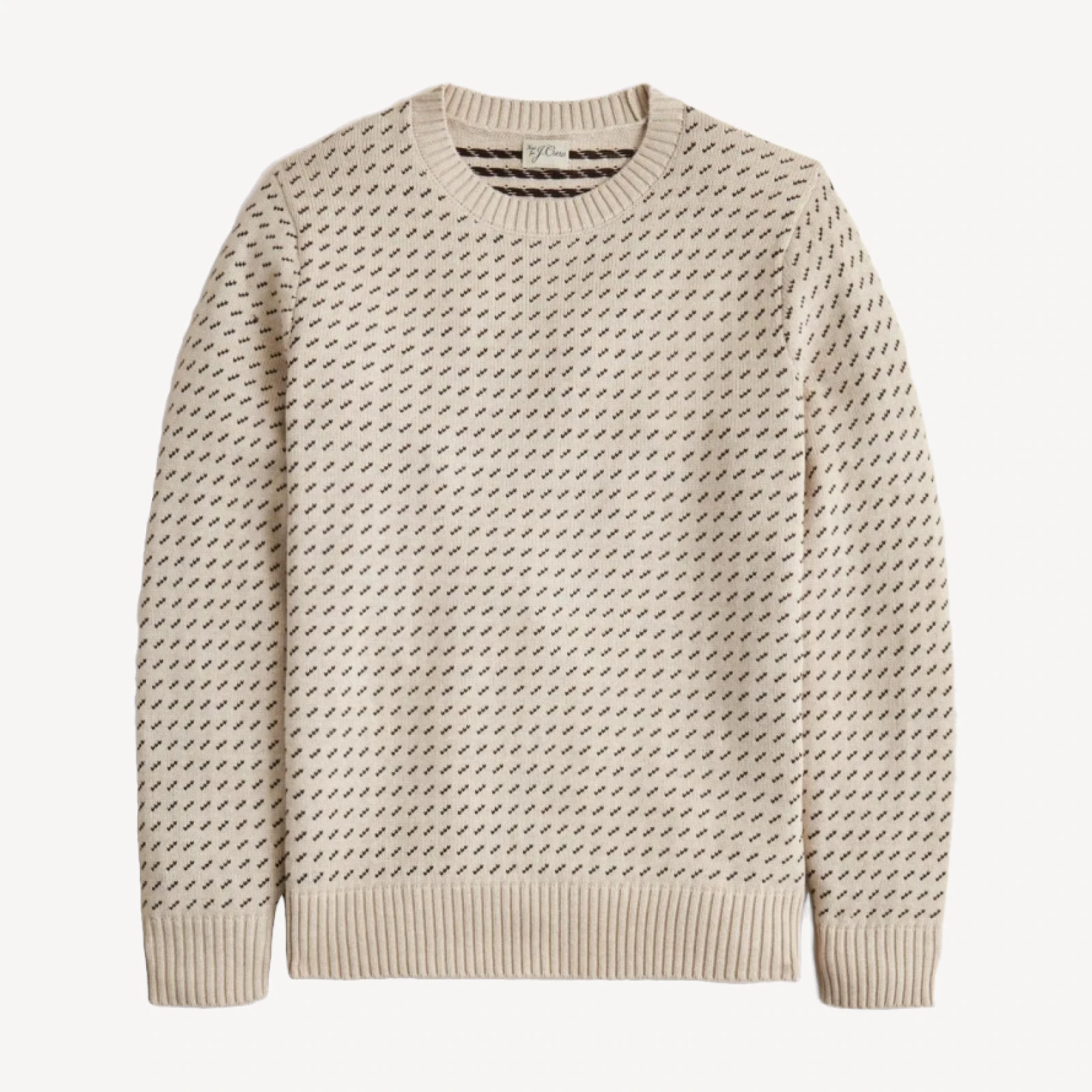 Heritage cotton sweater in bird's-eye stitch