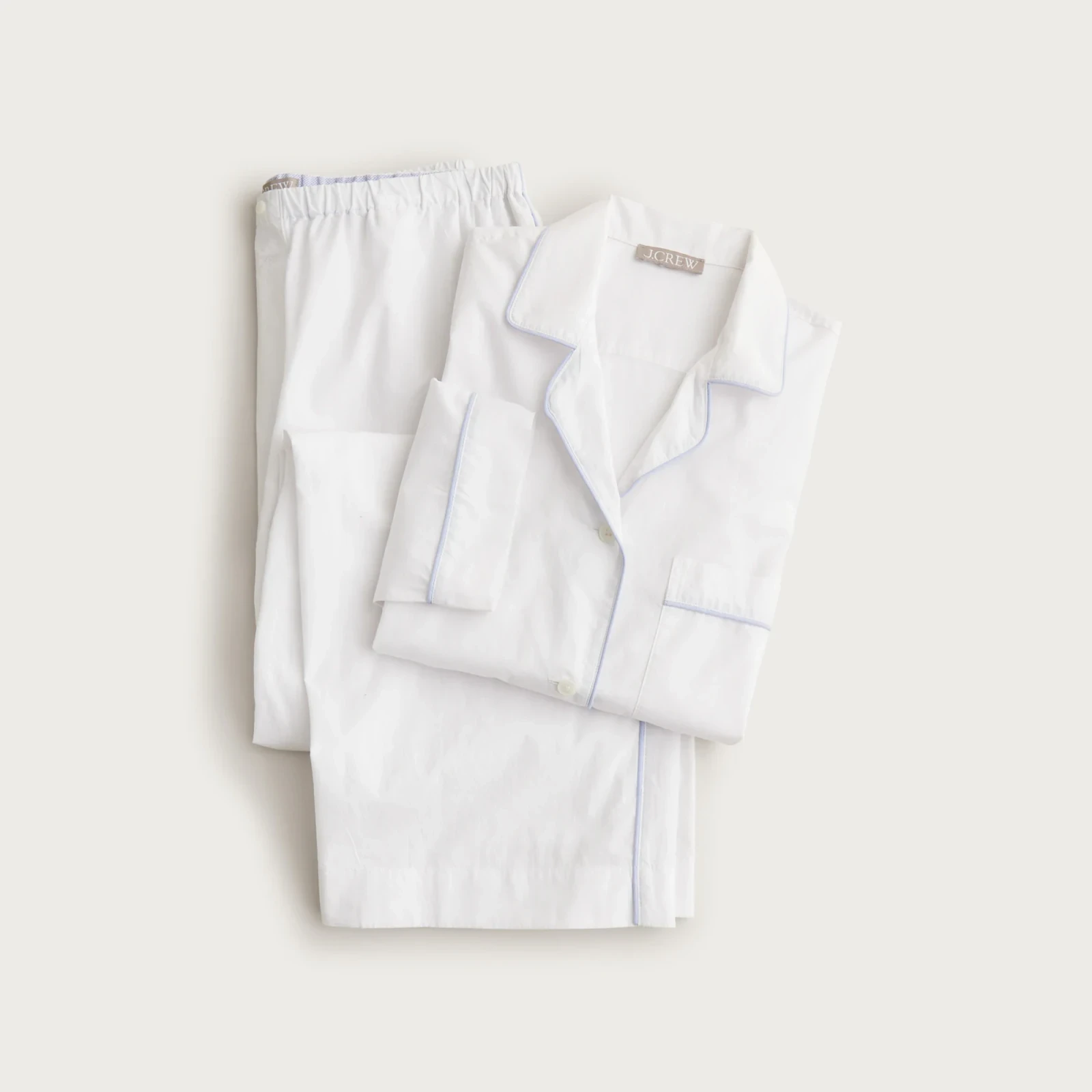 Classic pajama pant set in end-on-end cotton