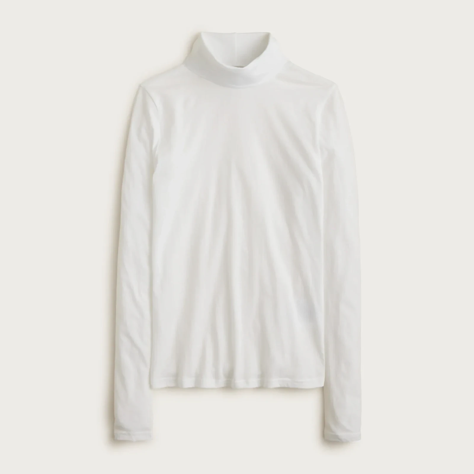 Feather jersey turtleneck