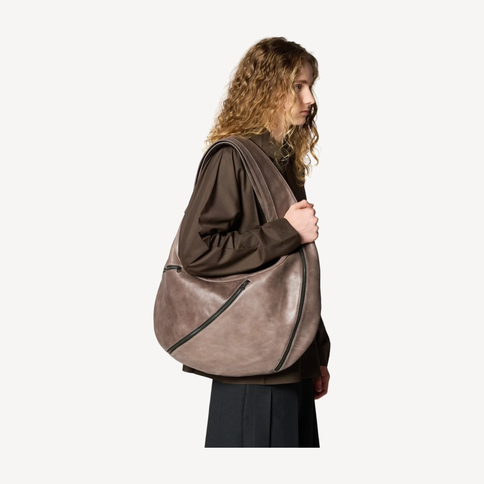 CARVED LEATHER BAG