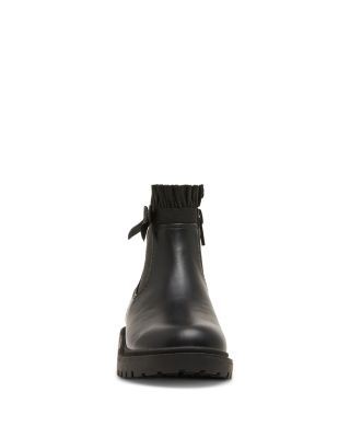 Steve Madden Girls' Bubbles Ruffled Lug Sole Boots Toddler
