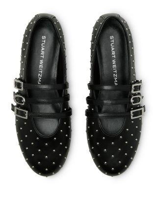 Stuart Weitzman Women's Sostud Mary Jane Ballet Flat
