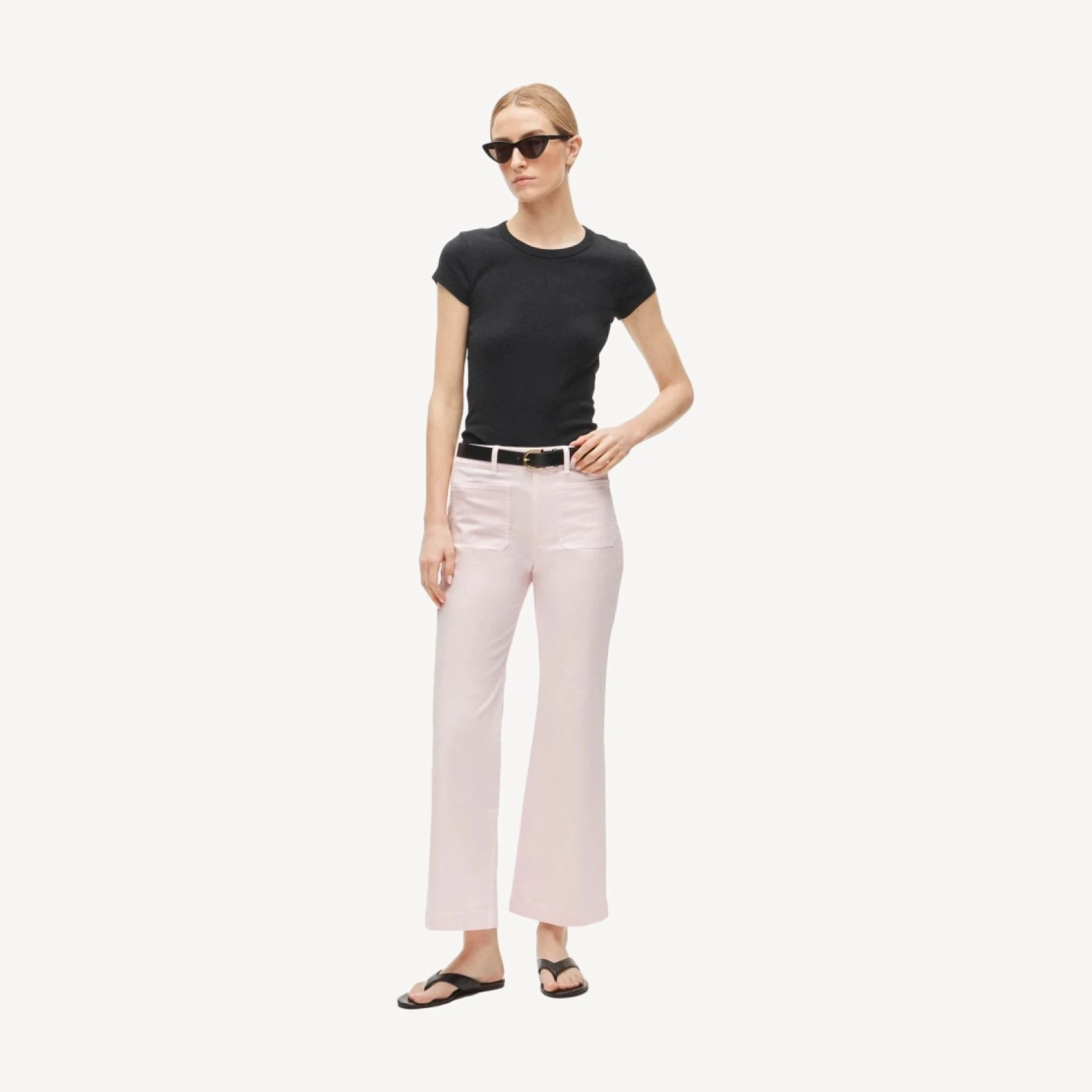 Charley kickout cropped pant in chino