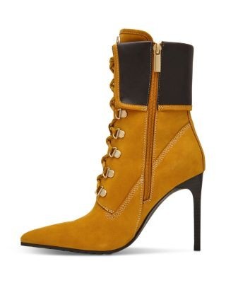 Steve Madden Women's Morals Lace Up High Heel Ankle Boots