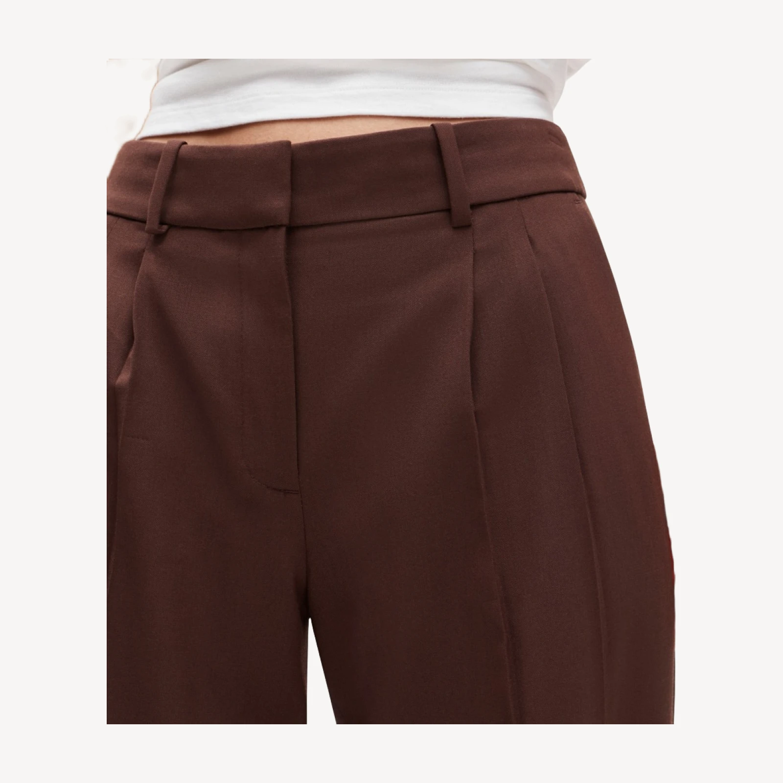 Essential trouser in lightspun wool blend
