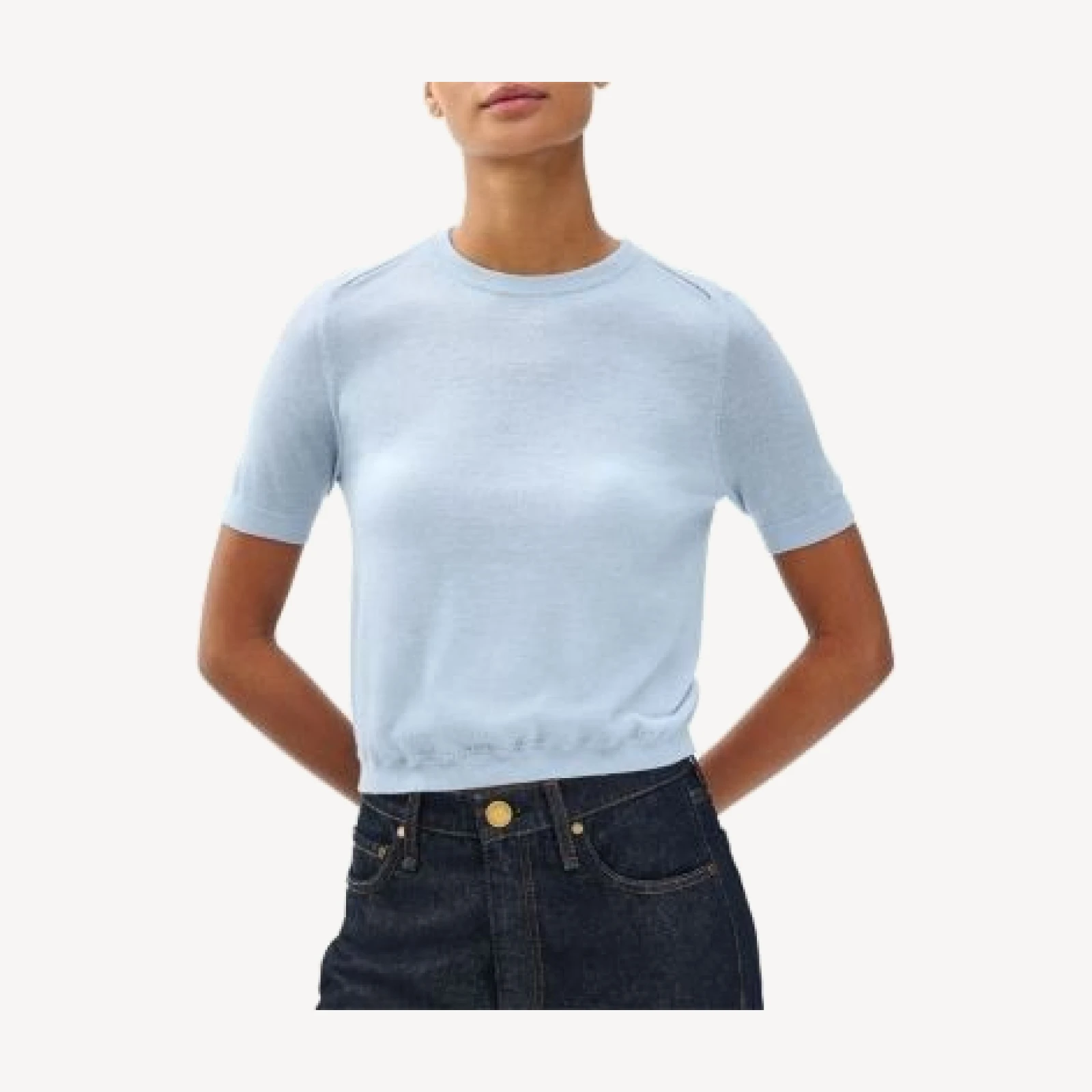 rag & bone Adeline Cashmere Lightweight Short Sleeve Sweater