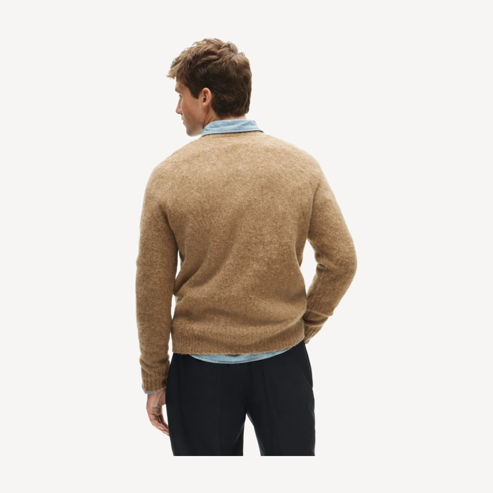 '47 x J.Crew brushed wool Boston College sweater