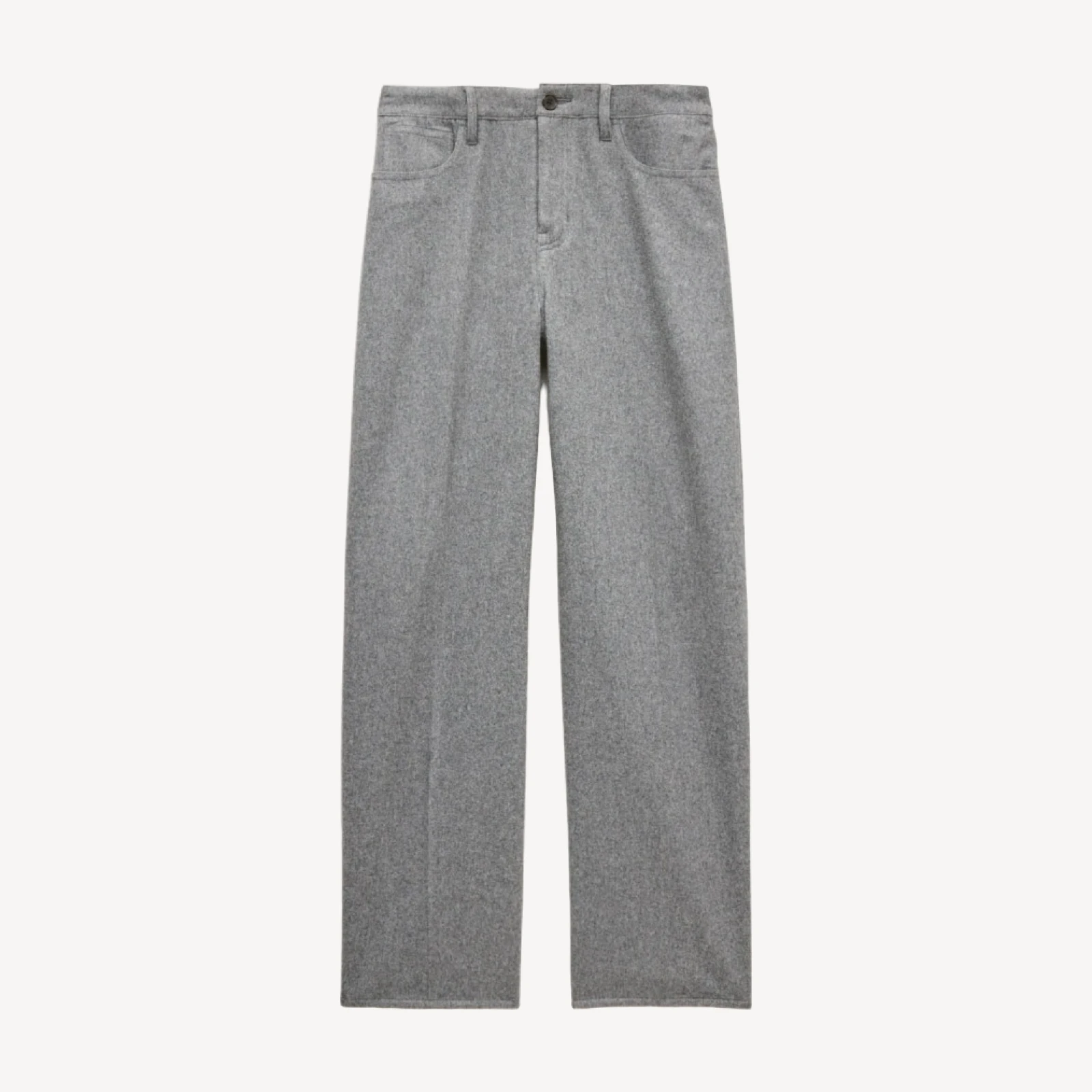 Barrel pant in wool-blend flannel