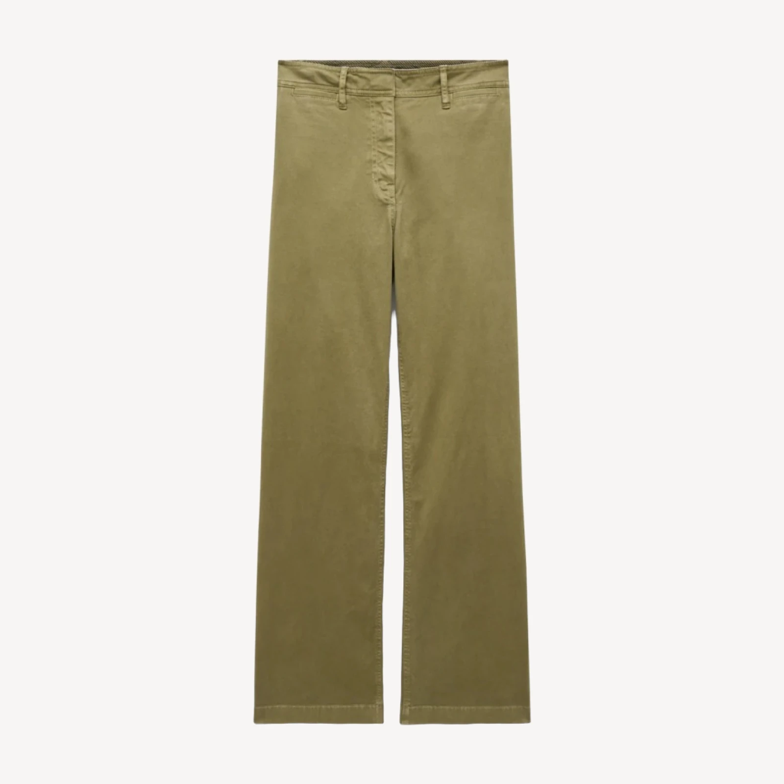 Wide-leg trouser in chino