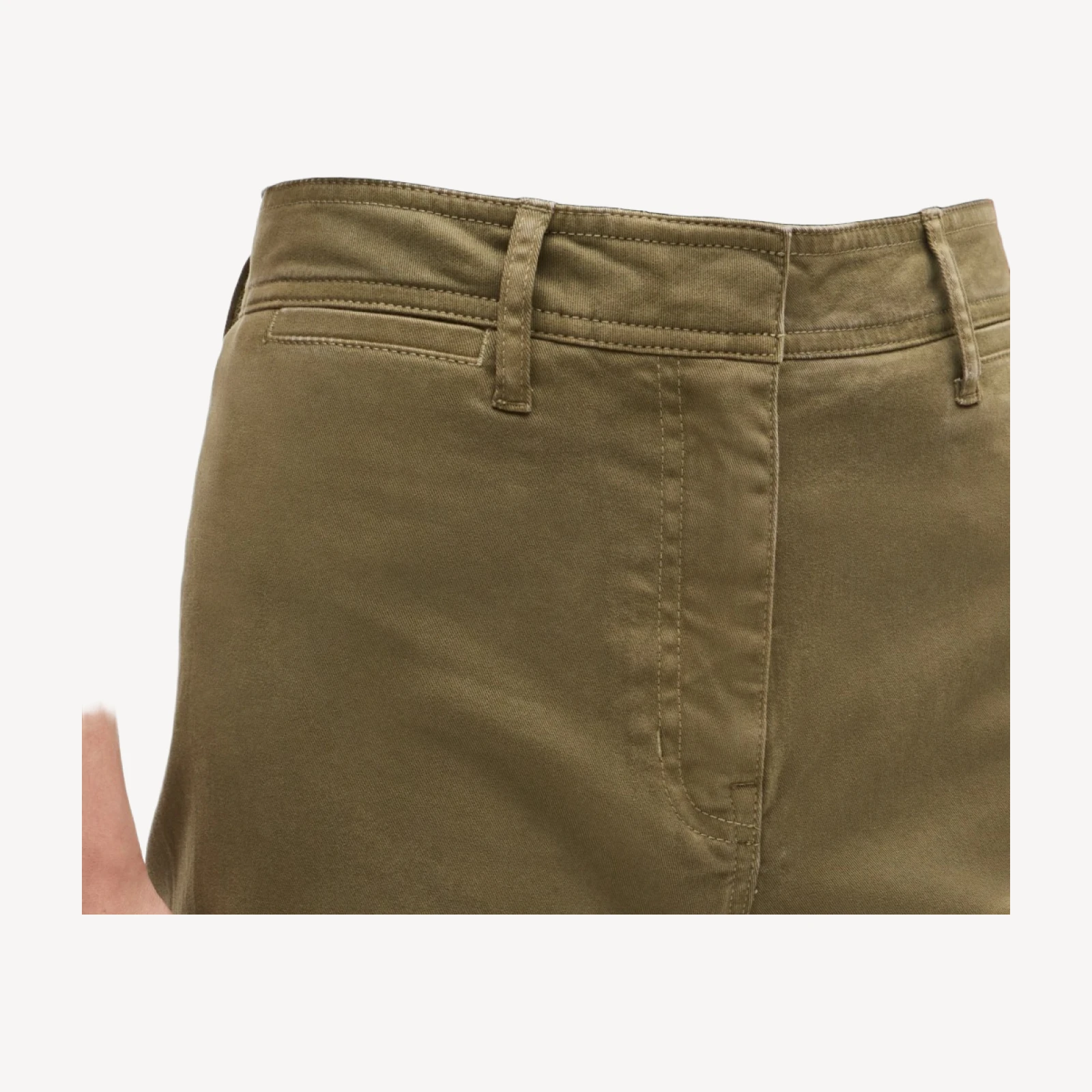 Wide-leg trouser in chino
