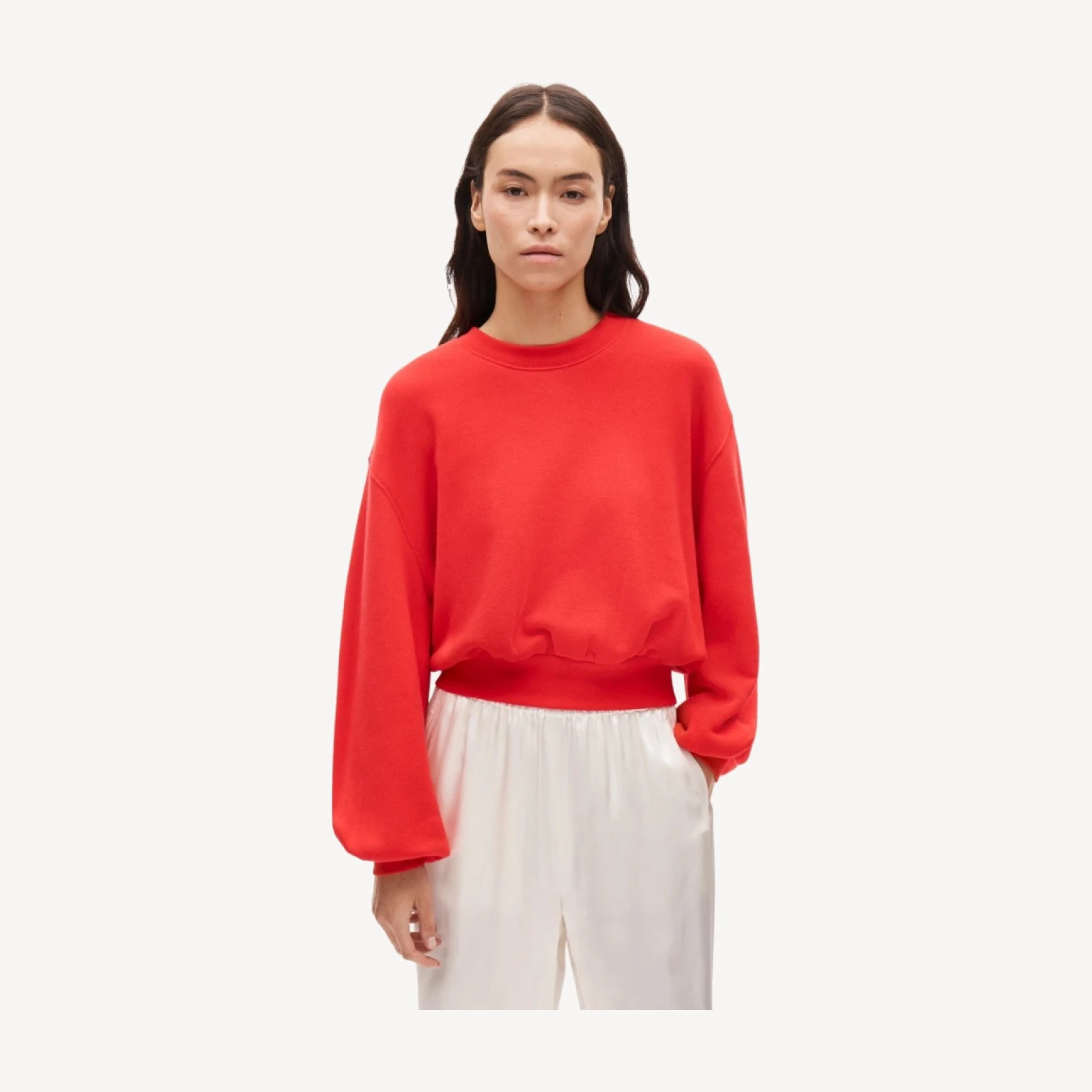 Heritage terry blouson-sleeve sweatshirt