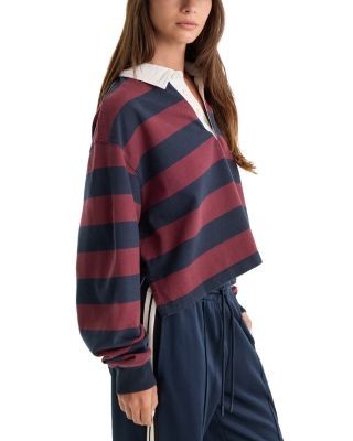 Good American The Cropped Rugby Polo
